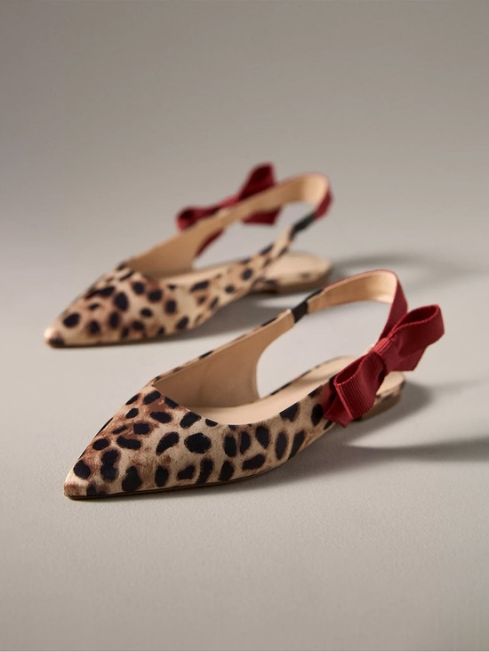 Anthropologie Shoes - Anthropologie Maeve Side Bow Slingback Flats